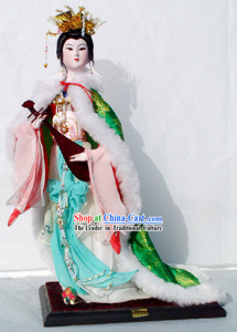 Handmade Peking Silk Figurine Doll - Wang Zhaojun