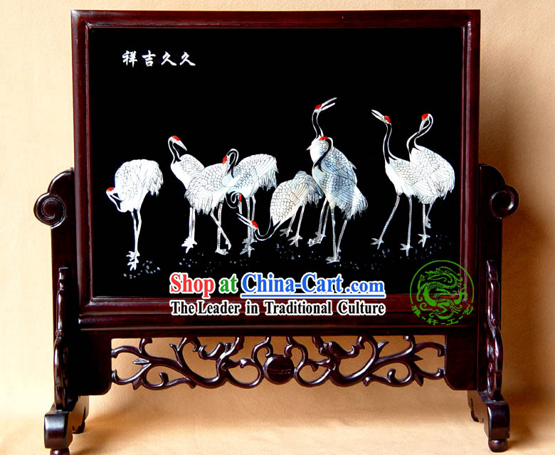 Yang Zhou Lacquer Craft-Holy Cranes