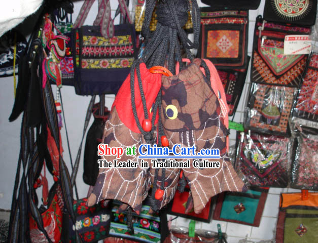Chinese Hand Made Batik Fish Style Bag