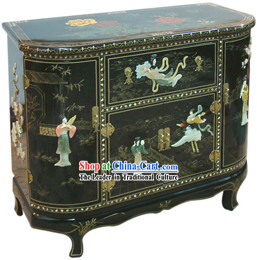 Chinese Palace Lacquer Ware Cabinet-Fei Tian