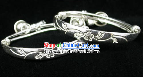 Tibet Baby Silver Bracelet_couple_