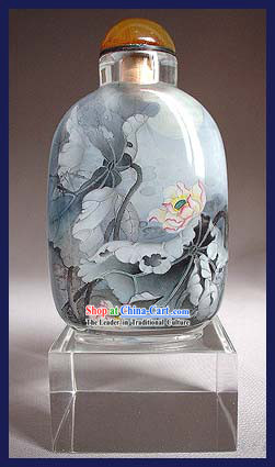 Snuff Bottles With Inside Painting Birds Series-Among the Flower