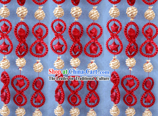 Chinese Hand Made Folk Wheat Stalk Curtain 5