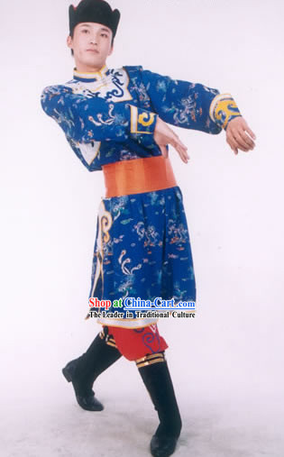 Mongolia Minority Dancing Costume Suit for Man