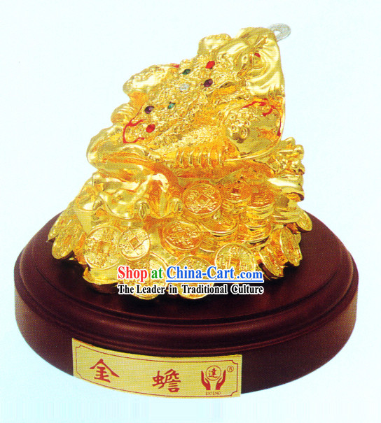 China Classic Gold Toad Bringing Treasures and Fortunes