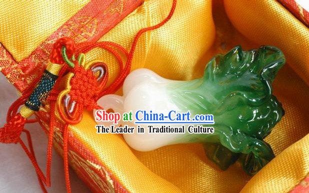 Chinese Classic Coloured Glaze Works-Cabbage_Means Wealthy_