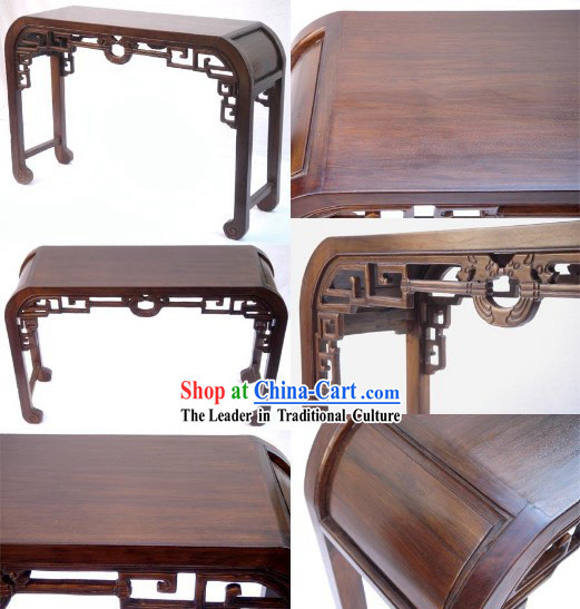 Chinese Ancient Classic Hand Carved Large Wood Console Table