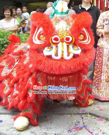 Chinese Classic Celebrating and Wedding Lion Dance Costumes Complete Set