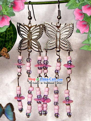 Indian Bohemia Fashion Earrings-Butterfly Charm