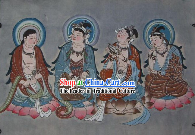 Chinese Dunhuang Fresto Painting-Fo
