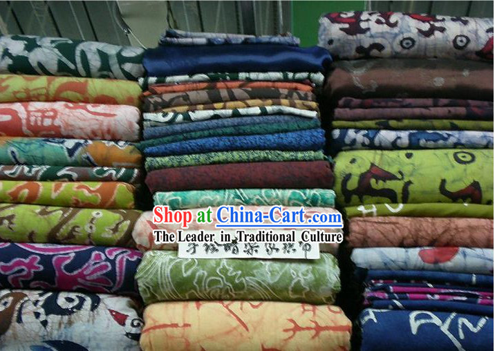 China Traditional Mandarin Hand Made Batik Fabric Collection