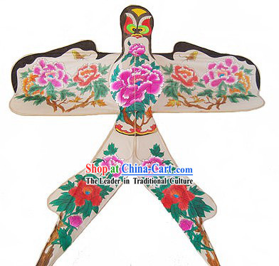 Chinese Traditional Weifang Hand Painted and Made Kite - Peony