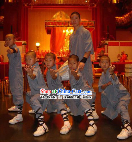 Shaolin Monk Robe Costumes Complete Set
