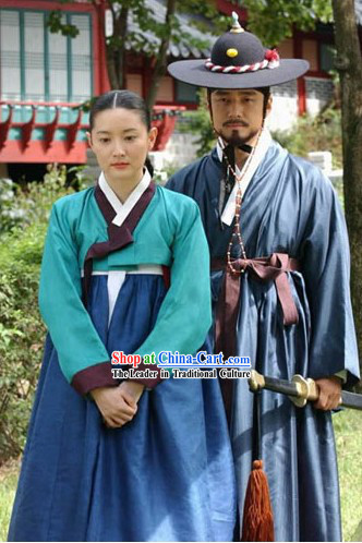 Ancient Korean Palace Costumes for Men and Women