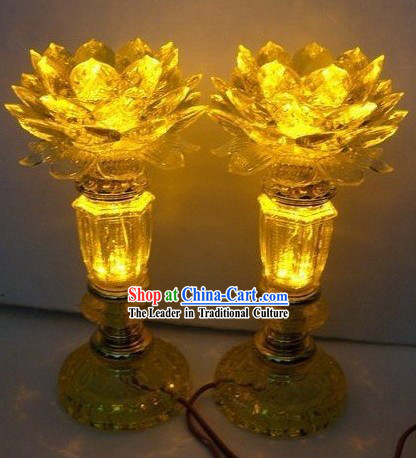 Electric LED Lotus Lantern _ Singaporean Lantern
