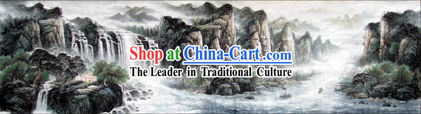 Chinese Famous Nature Paintings - Lushan Waterfall