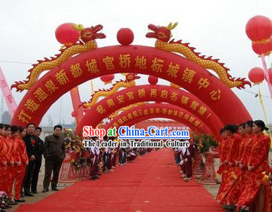 Large Chinese Inflatable Dragons Arch