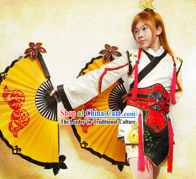 Ancient Chinese Fighter Cosplay Costume Set