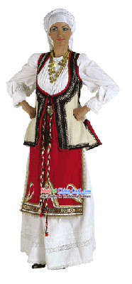 Levadia Female Traditional Greek Dance Costume