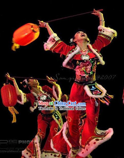 Hong Deng Long Lantern Dance Costume Complete Set