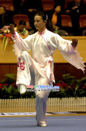 Chinese Professional Silk Tai Chi Clothing Complete Set