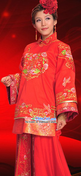 Chinese Classic Ceremonial Wedding Dress for Women