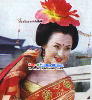 Ancient Style Tang Dynasty Yang Yuhuan Beauty Headpiece Set