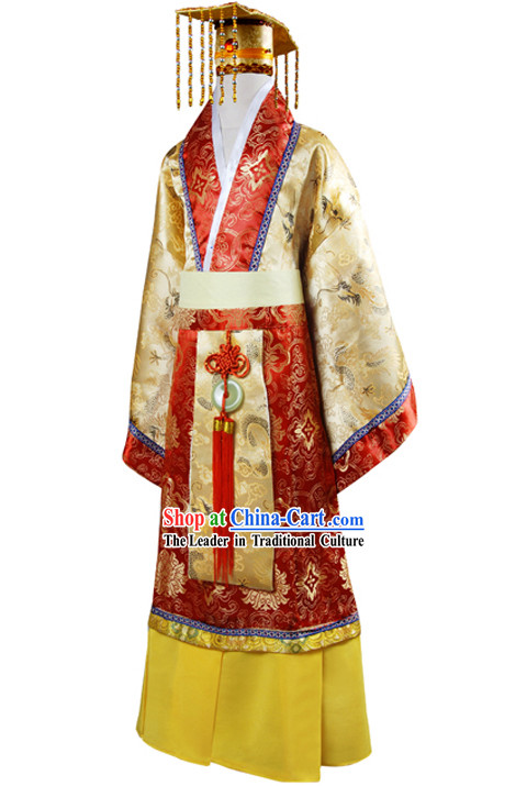 Chinese Emperor Outfit and Hat for Kids
