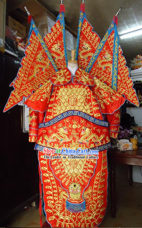 Peking Opera General Armor Costume Complete Set