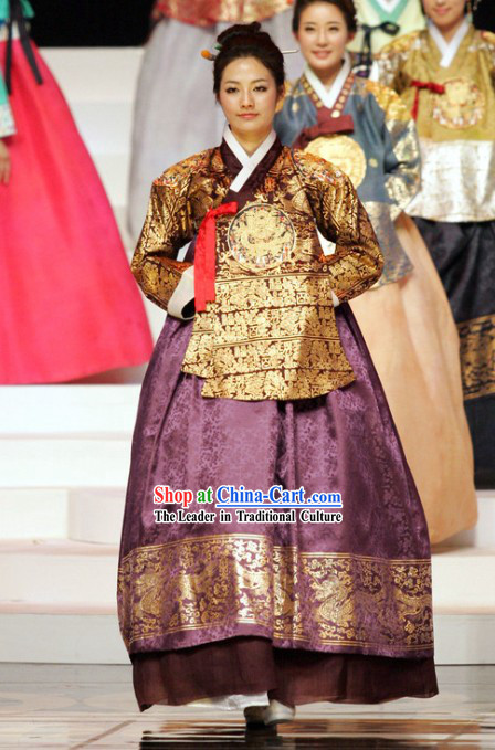 Ancient Korean Palace Empress Costumes Complete Set