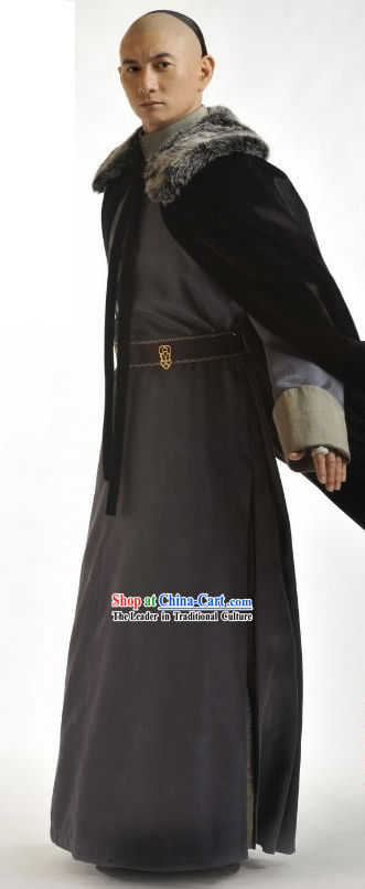 Ancient Chinese Qing Dynasty Prince Cape Costume Complete Set
