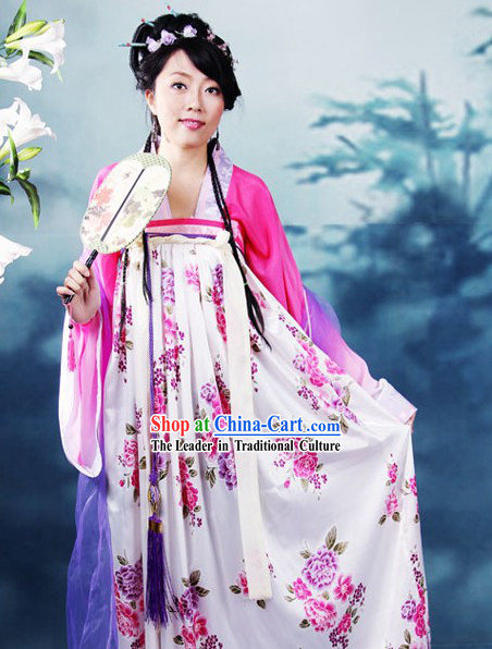 Tang Dynasty Women's Clothing Hanfu Qixiong Ruqun Dress - Fashion Hanfu