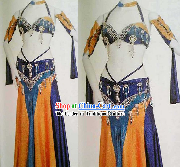 Top Belly Dance Performance Costume Complete Set for Women