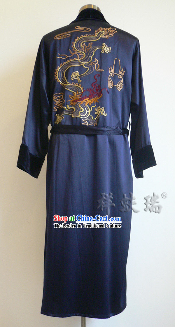 Peking Rui Fu Xiang Silk Dragon Pajama for Men