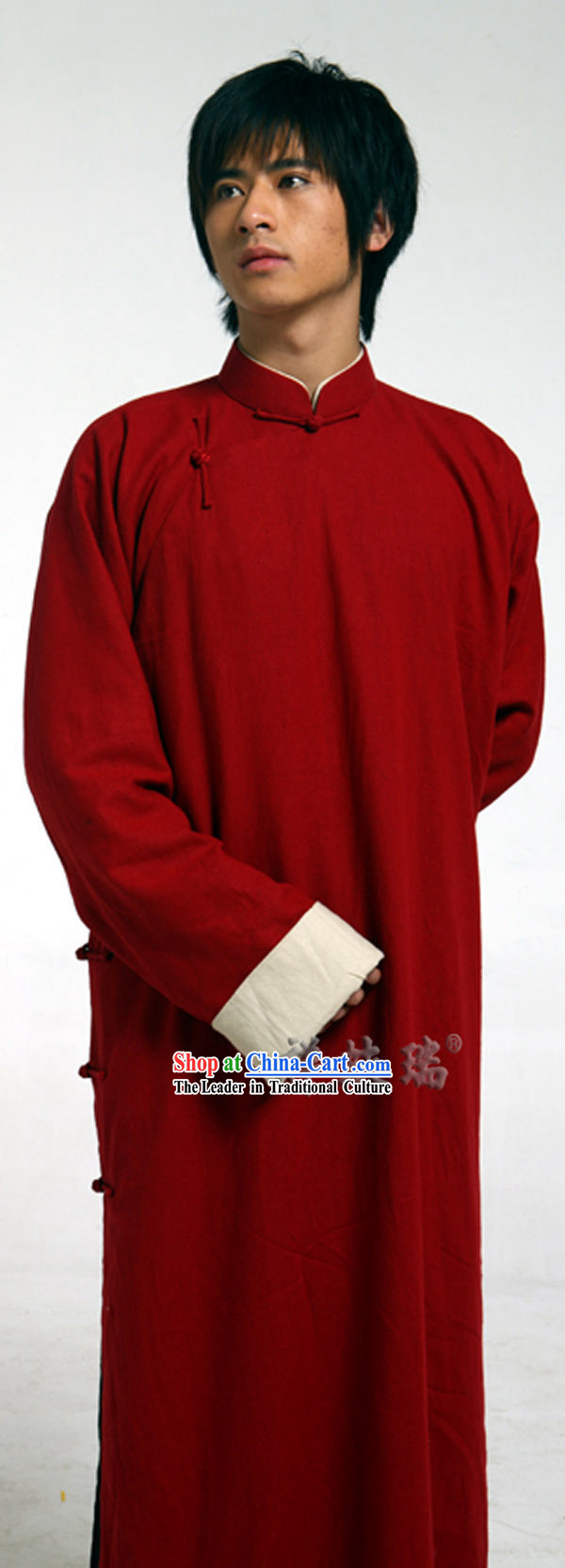 Traditional Chinese Famous Time-honored Rui Fu Xiang Minguo Wedding Robe for Men