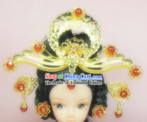 Traditional Chinese Princess Feng Guan Hair Decoration