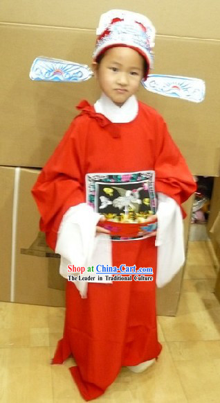 Chinese Opera Number One Scholar Costumes Full Set for Children