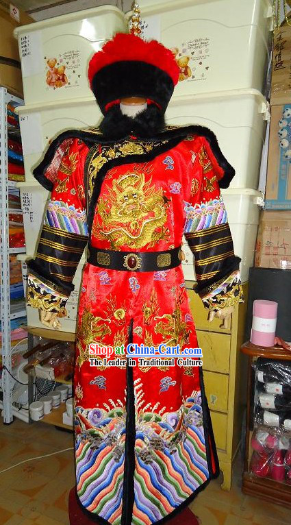Ancient Chinese Emperor Wedding Dress Complete Set