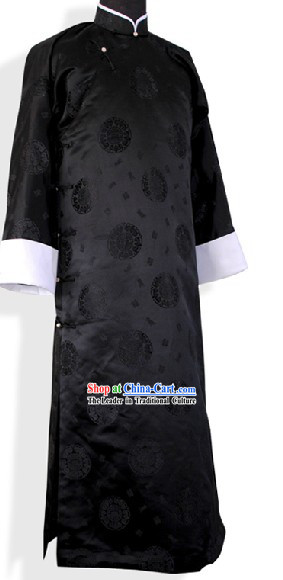 Traditional Chinese Minguo Long Robe for Men