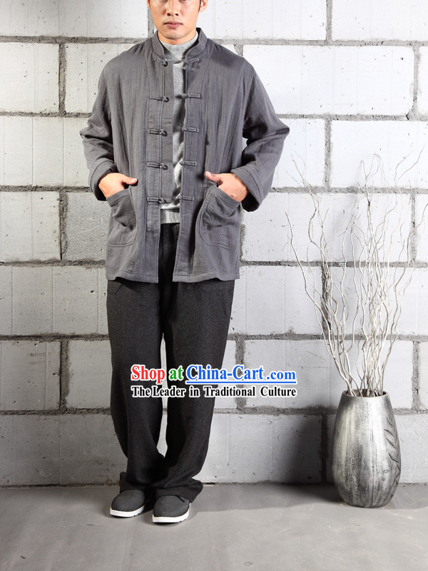 Chinese Classic Mandarin Martial Arts Clothes Complete Set for Men