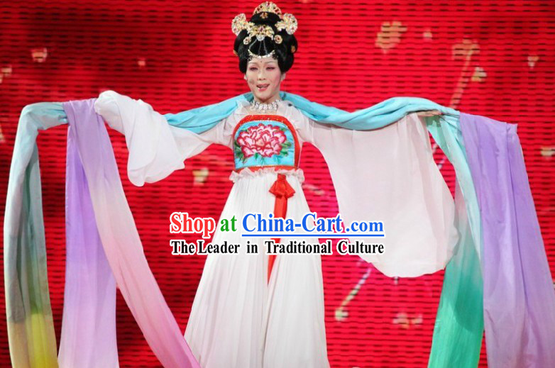 Tang Dynasty Long Ribbon Dance Costumes for Women