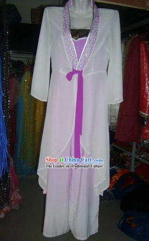 Color Transition Classical Fan Dance Costume for Women