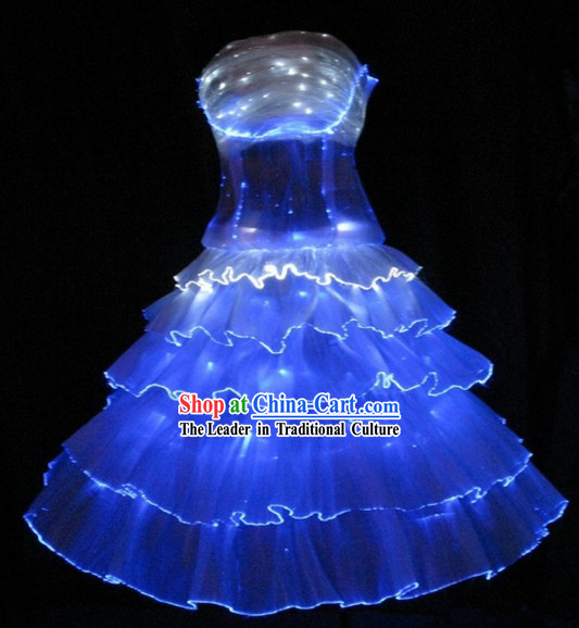 Custom Made Electric LED Lights Luminous Dancing Costumes