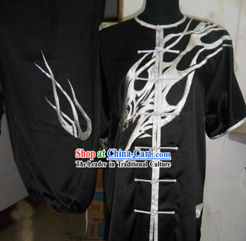 Black Eagle Kung Fu Silk Suit for Men