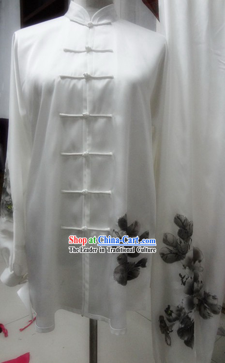 Oil Painting Martial Arts Tai Chi Costumes for Men and Women