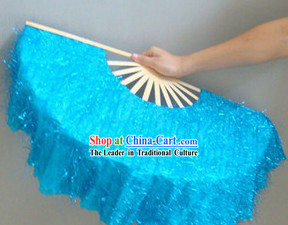 Chinese Classic Shinning Blue Dancing Fan