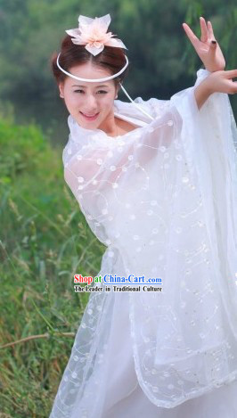 Xiao Long Nv TV Drama Character White Costumes for Women