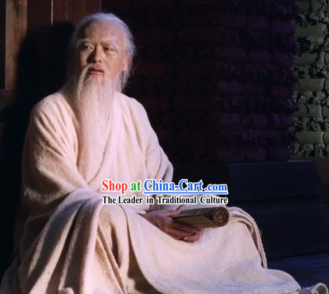 Eastern Zhou Dynasty Spring and Autumn Ancient Chinese Kong Zi Confucius Wise Man Costumes