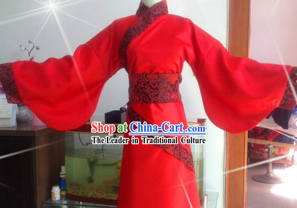 Ancient Chinese Red Gu Zhuang Clothing for Women