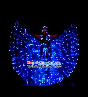 Electric LED Lights Luminous Butterfly Dancing Costume Complete Set